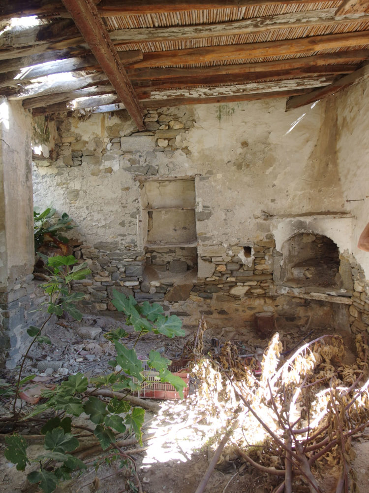 Abandoned olive oil press in Parikia Paros